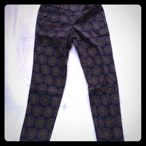 Loft paisley pattern pants